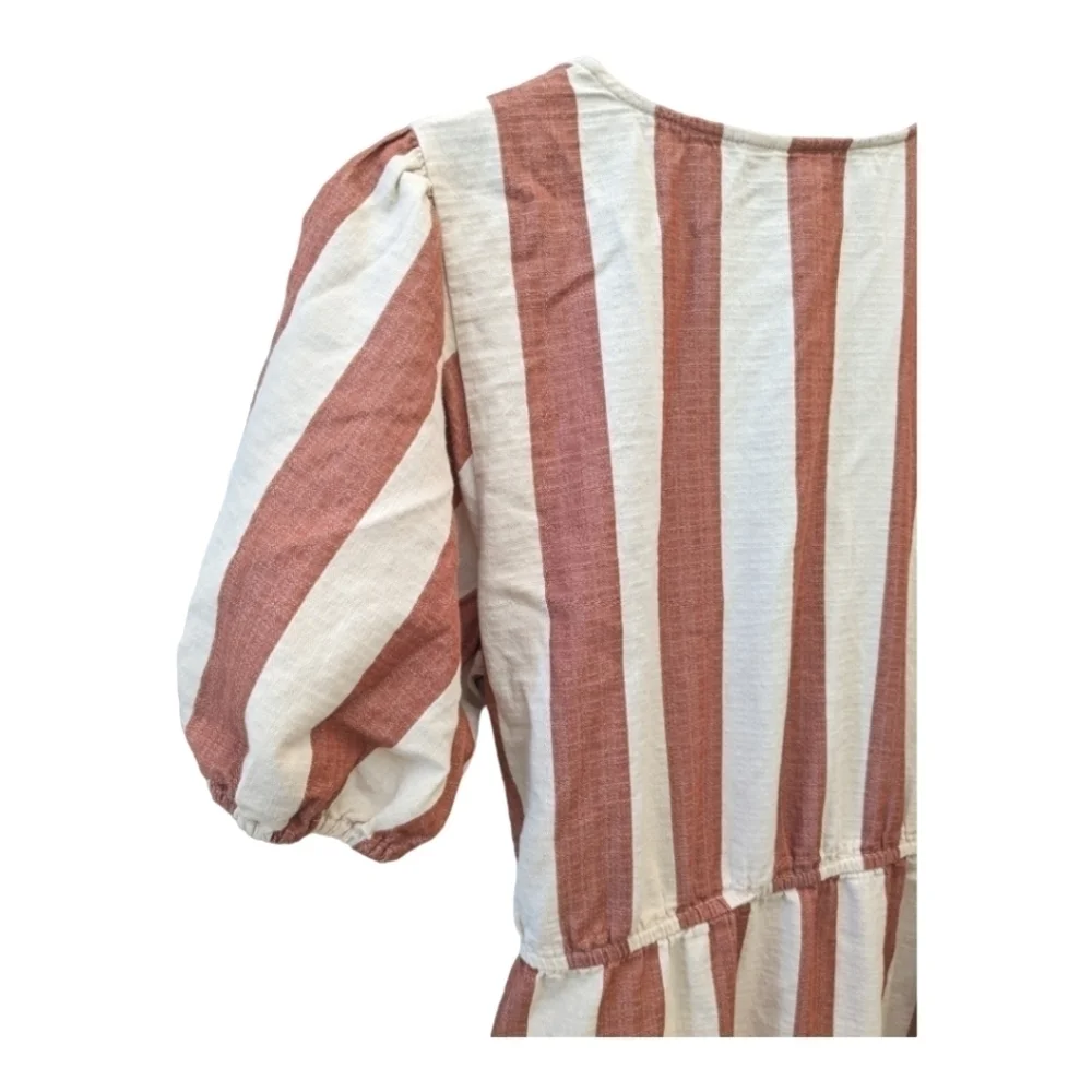 Knox Rose summer wrap maxi stripe dress size large ruffle